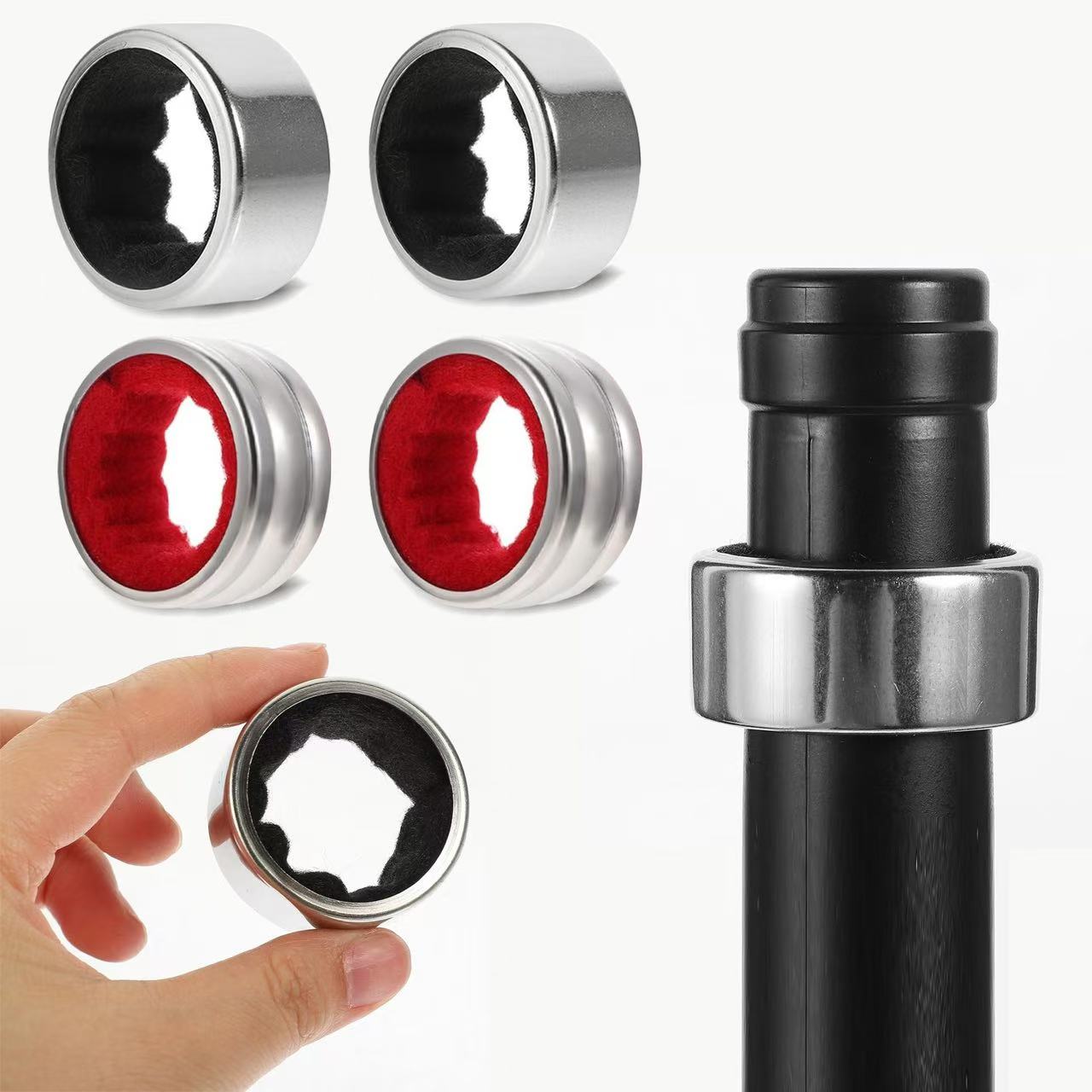 Wine Stopper Vacuum - الفولاذ المقاوم للصدأ زجاجة النبيذ الياقات