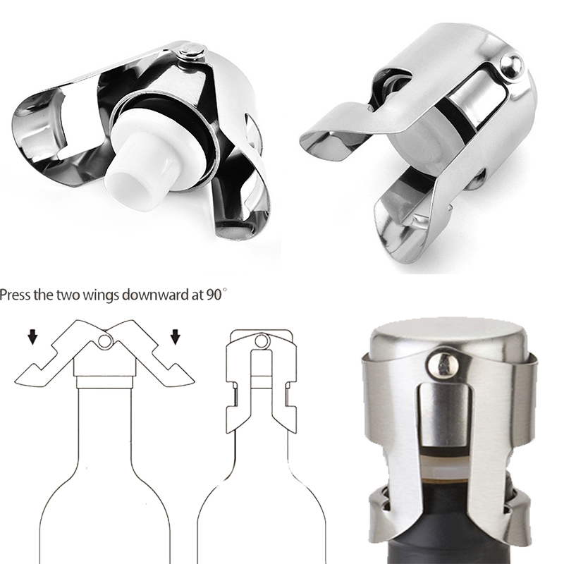 Wine Stopper Vacuum - سدادة الشمبانيا، سدادة النبيذ المتلألئة، سدادات