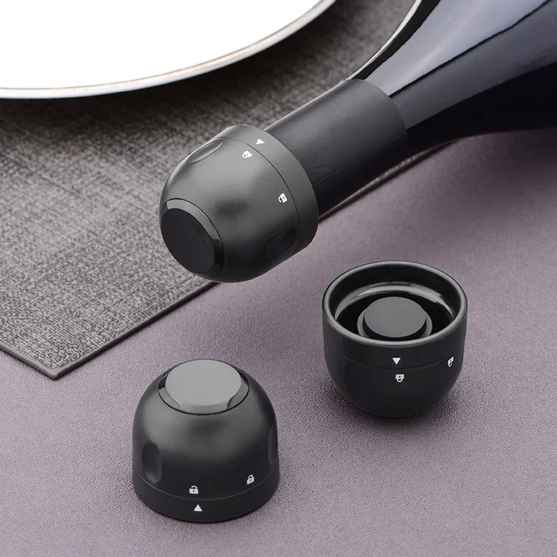 1/5 قطع سدادات زجاجات النبيذ ا - مراجعة Wine Stopper Vacuum وسعره