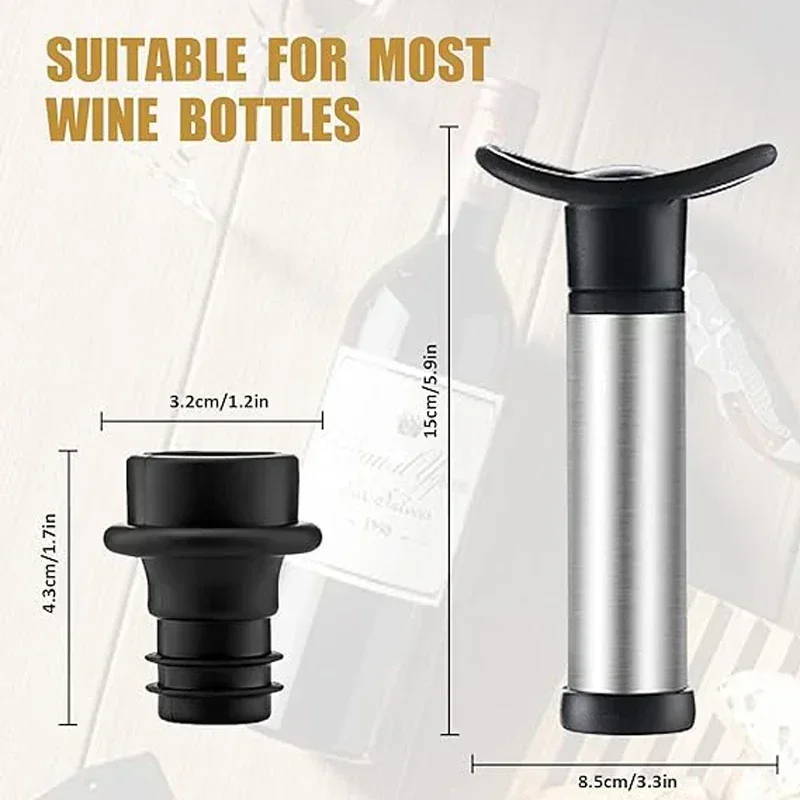 مجموعة مضخة نبيذ فراغية ، فتاح - مراجعة Wine Stopper Vacuum وسعره
