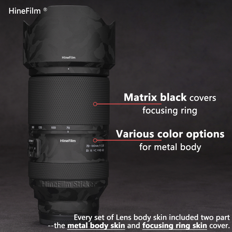 HineFilm الجلد ل Tamron 70-180 - مراجعة Wine Xd وسعره
