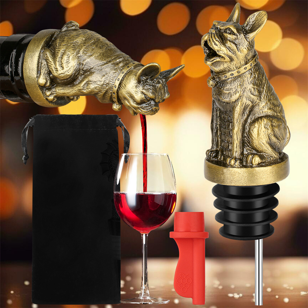 لطيف الفرنسية البلدغ النبيذ Po - مراجعة Wine Stopper Vacuum وسعره