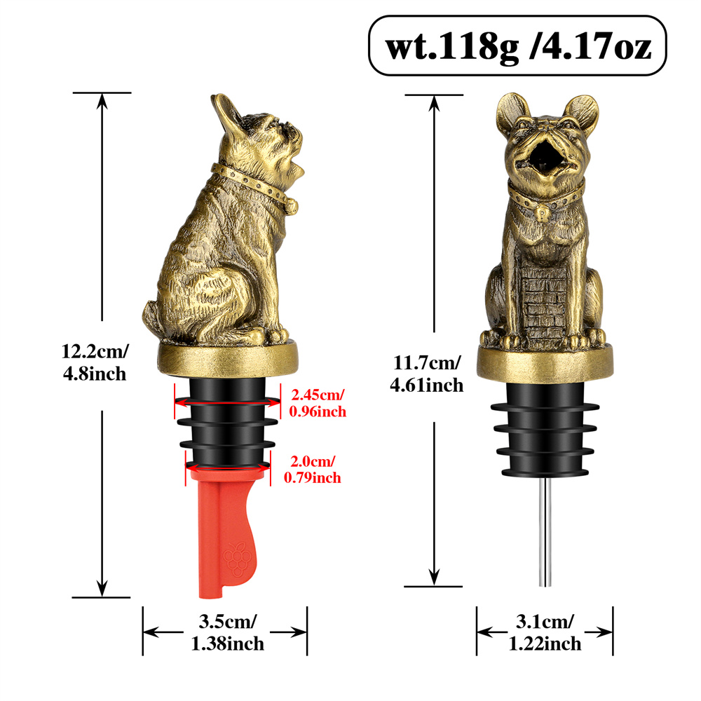 لطيف الفرنسية البلدغ النبيذ Po - مراجعة Wine Stopper Vacuum وسعره