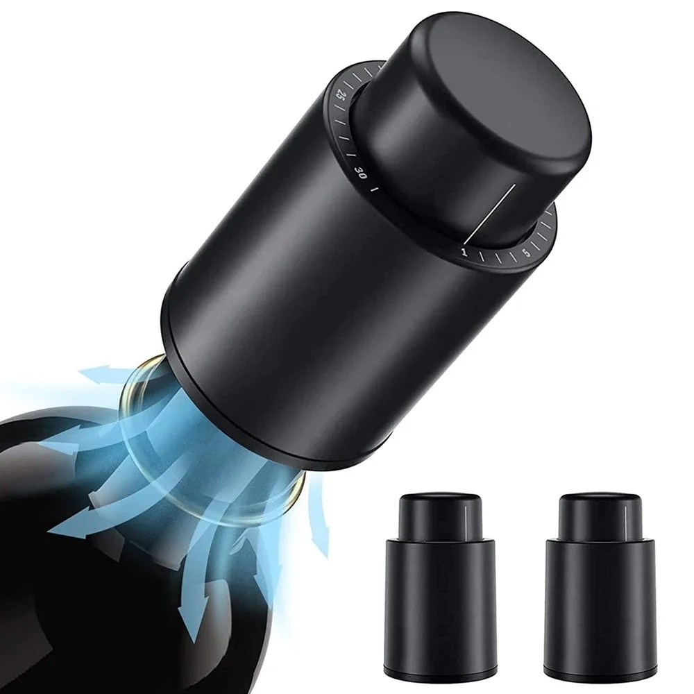 سدادة زجاجات النبيذ القابلة لإ - مراجعة Wine Stopper Vacuum وسعره