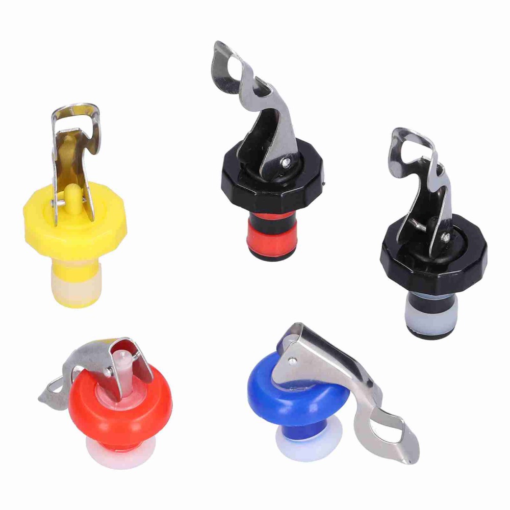 5 قطع سدادات سيليكون لزجاجات ا - مراجعة Wine Stopper Vacuum وسعره