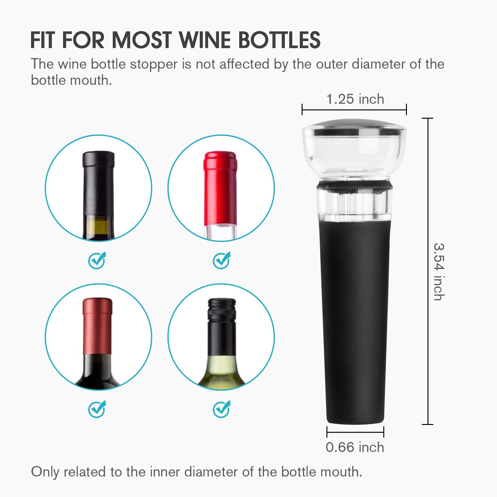 4 قطع من سدادات النبيذ مع مضخة - مراجعة Wine Stopper Vacuum وسعره